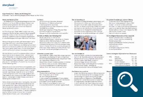 Buyer Persona Markus der Marketing-Chef